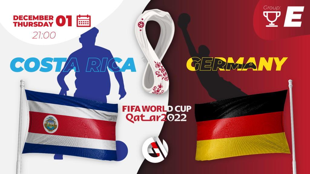 Costa Rica - Germany: prediction and bet on the World Cup 2022 in Qatar