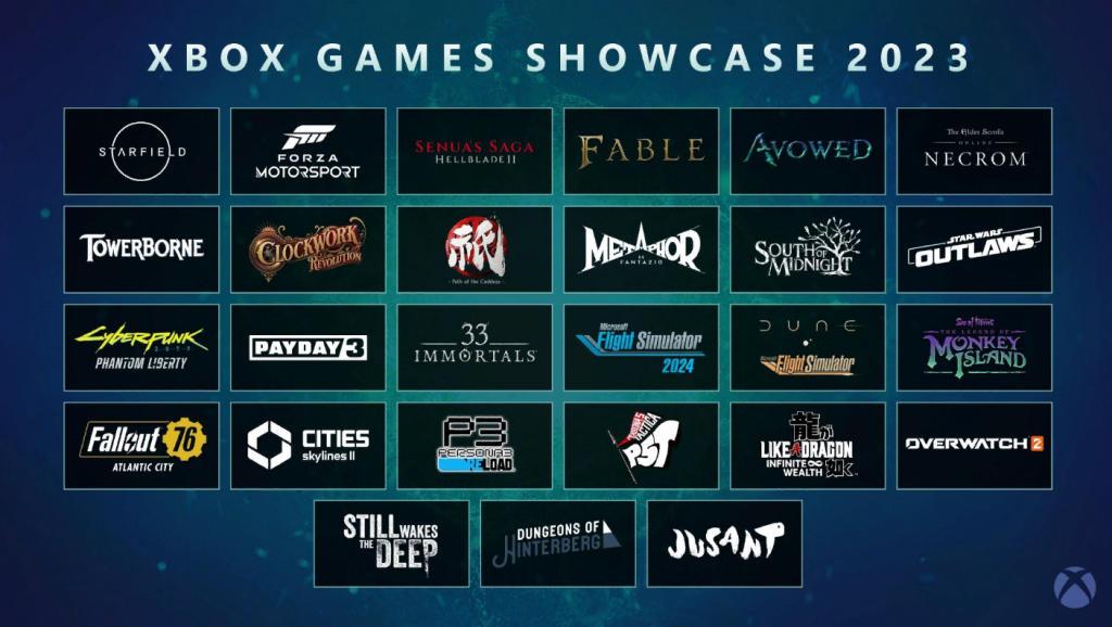 What was shown at Xbox Games Showcase 2023?