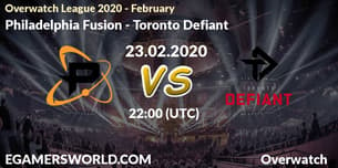 Philadelphia Fusion VS Toronto Defiant