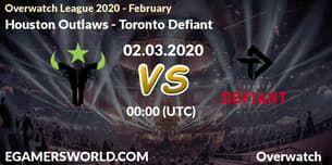 Houston Outlaws VS Toronto Defiant