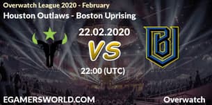 Houston Outlaws VS Boston Uprising