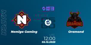 Nemiga Gaming VS Oramond