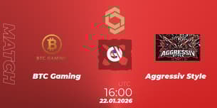 BTC Gaming VS Aggressiv Style