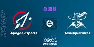Apogee Esports VS Mousquetaires