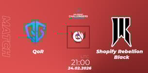 QoR VS Shopify Rebellion Black QoR VS Shopify Rebellion Black