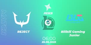 REJECT VS Bilibili Gaming Junior REJECT VS Bilibili Gaming Junior