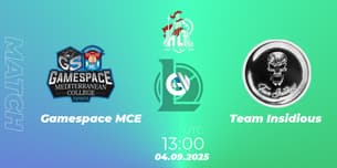 Gamespace MCE VS Team Insidious