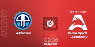 4Pirates VS Team Spirit Academy