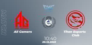 All Gamers VS Titan Esports Club All Gamers VS Titan Esports Club