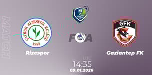 Rizespor VS Gaziantep FK