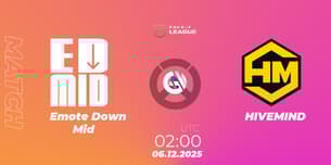 Emote Down Mid VS HIVEMIND