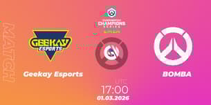 Geekay Esports VS BOMBA Geekay Esports VS BOMBA