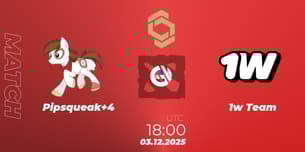 Pipsqueak+4 VS 1w Team