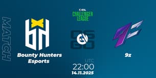 Bounty Hunters Esports VS 9z
