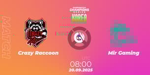 Crazy Raccoon VS Mir Gaming