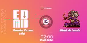 Emote Down Mid VS Iliad Artemis