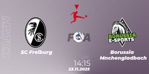 SC Freiburg VS Borussia Mönchengladbach