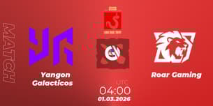 Yangon Galacticos VS Roar Gaming Yangon Galacticos VS Roar Gaming
