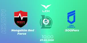 Nongshim Red Force VS SOOPers