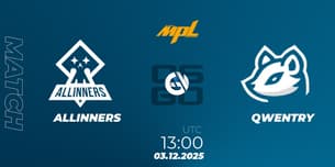 ALLINNERS VS QWENTRY