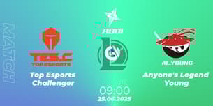 Top Esports Challenger VS Anyone's Legend Young Top Esports Challenger VS Anyone's Legend Young