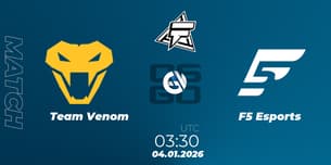 Team Venom VS F5 Esports Team Venom VS F5 Esports