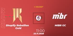 Shopify Rebellion Gold VS MIBR GC