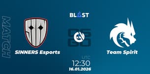 SINNERS Esports VS Team Spirit