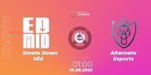 Emote Down Mid VS Alternate Esports
