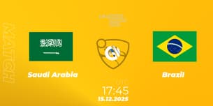 Saudi Arabia VS Brazil