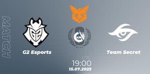 G2 Esports VS Team Secret