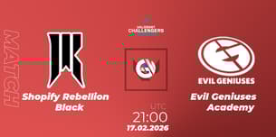 Shopify Rebellion Black VS Evil Geniuses Academy