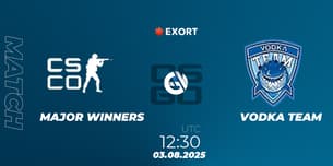 MAJOR WINNERS VS VODKA TEAM