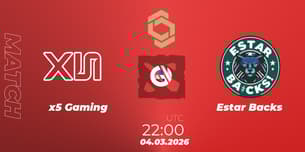 x5 Gaming VS Estar Backs