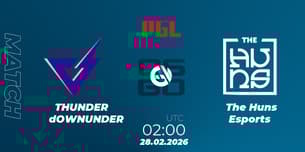 THUNDER dOWNUNDER VS The Huns Esports THUNDER dOWNUNDER VS The Huns Esports