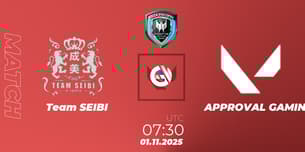 Team SEIBI VS APPROVAL GAMING Team SEIBI VS APPROVAL GAMING
