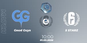 Goud Guys VS 5 STARZ Goud Guys VS 5 STARZ