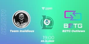 Team Insidious VS B2TG Outlaws