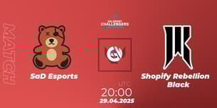 SaD Esports VS Shopify Rebellion Black SaD Esports VS Shopify Rebellion Black
