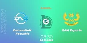 DetonatioN FocusMe VS GAM Esports