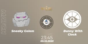Sneaky Golem VS Bunny With Clock