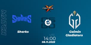 Sharks VS Gaimin Gladiators Sharks VS Gaimin Gladiators