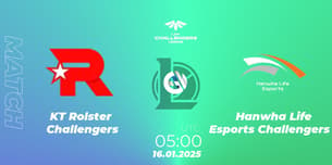 KT Rolster Challengers VS Hanwha Life Esports Challengers