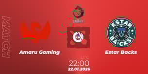 Amaru Gaming VS Estar Backs