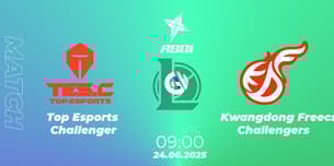 Top Esports Challenger VS Kwangdong Freecs Challengers Top Esports Challenger VS Kwangdong Freecs Challengers