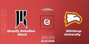 Shopify Rebellion Black VS Winthrop University