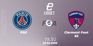 PSG VS Clermont Foot 63