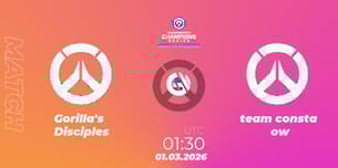 Gorilla's Disciples VS team consta ow