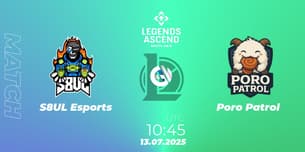 S8UL Esports VS Poro Patrol