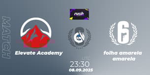 Elevate Academy VS folha amarela amarela